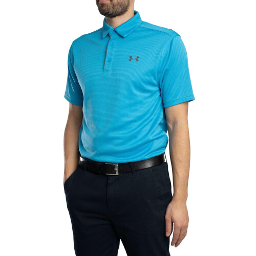 Under Armour Polo da golf Under Armour Tech da uomo (453) Ether Blue // Pitch Grey 3X-Large Tall 1