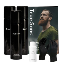 True Sons Hrfrgningsskum fr mn - Naturligt utseende -Besvrligt frgkit med flera anvndningsomrden med omedelbar frgfrstrkningsapplikato