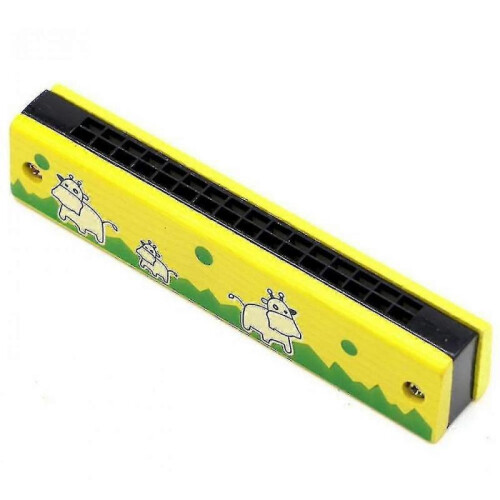 Kids Harmonica 16 Hole Children Harmonicas Educational Toys(yellow)