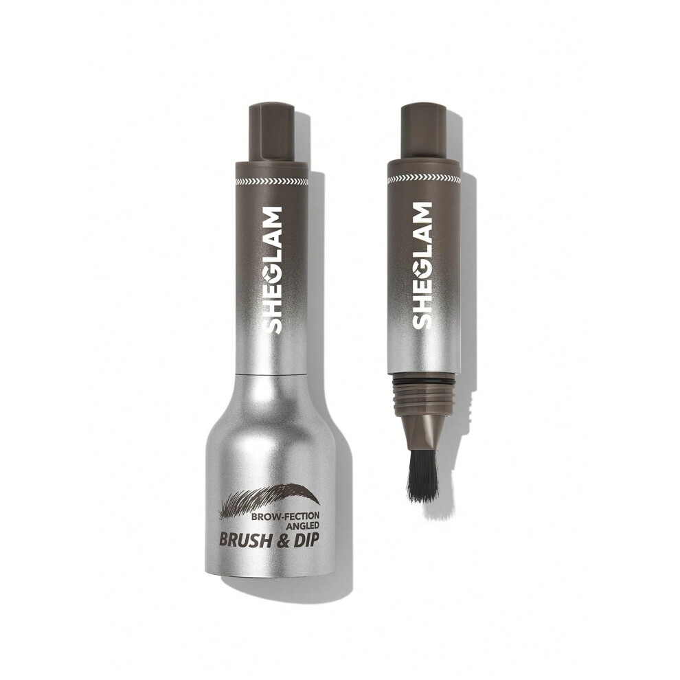 Sheglam Brow-Fection Angled Brush & Dip Upgraded Microblading Eyebrow Pen Long Lasting Waterproof Easy To Color-Espresso
