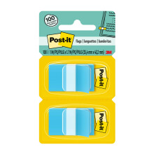 3M 680BE2 Standard Tape Flags in Dispenser Blue 100 Flags per Dispenser