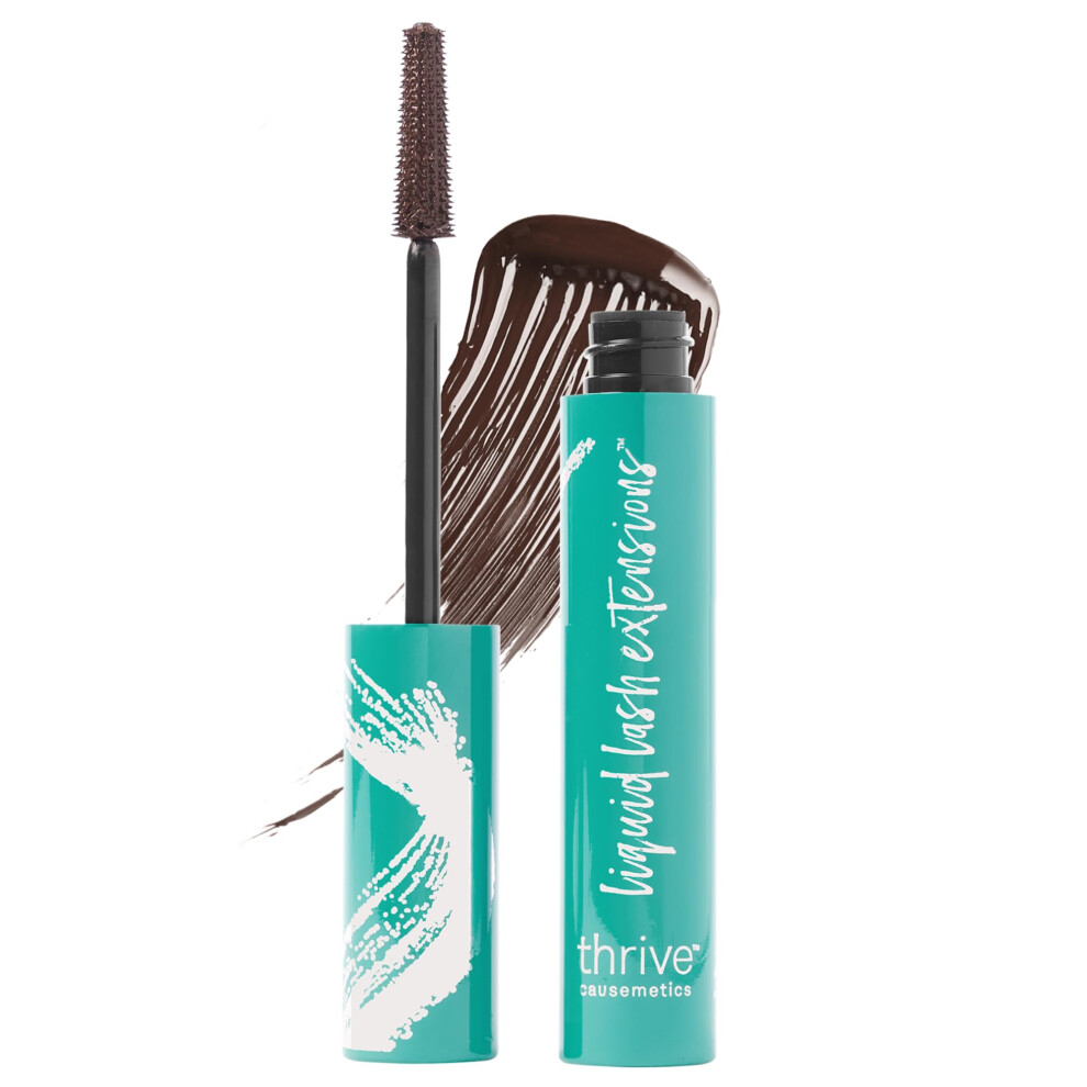 Thrive Causemetics Liquid Lash Extensions Mascara Tubing Thrive Mascara Lengthening Volumizing & Curling Smudge Proof Washable No Clumping Or Fl