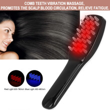 Electric Red Blue Light Hair Loss Comb – Vibration Massage Therapy Tool