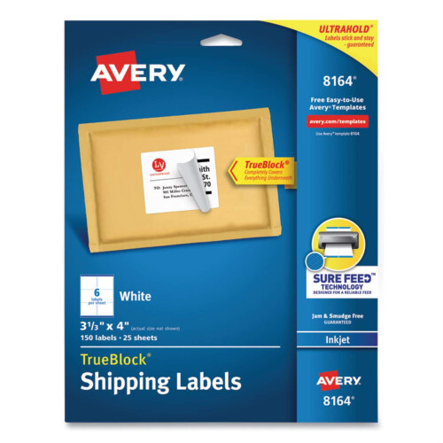 Avery Versandetiketten mit TrueBlock-Technologie 1