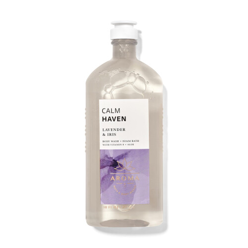 Bath & Body Works Bath & Body Works Calm Haven Lavanda Iris Bagnoschiuma e bagnoschiuma 10 Fl Oz