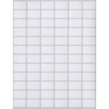 MACO witte rechthoekige multifunctionele etiketten 3/8 x 5/8 inch 1000 per doos (MS-610)