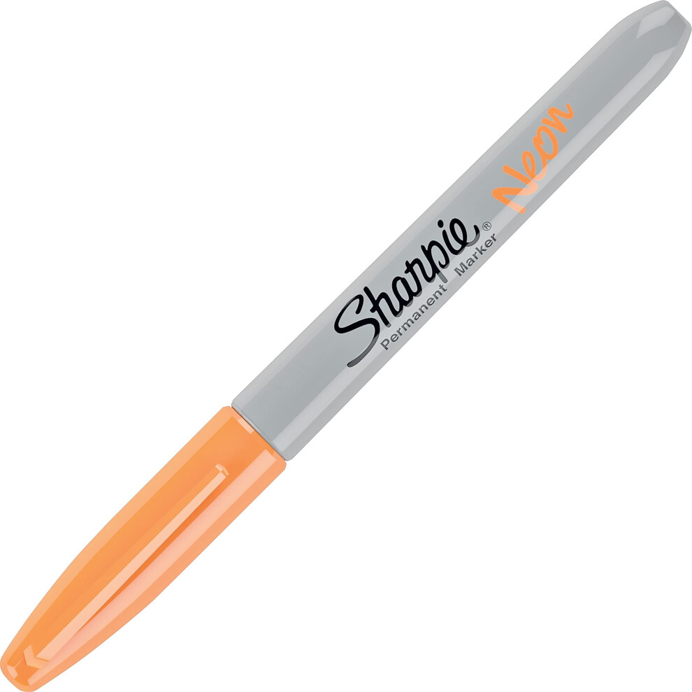 Sharpie Neon Fine Point Permanent Marker Open Stock-Orange