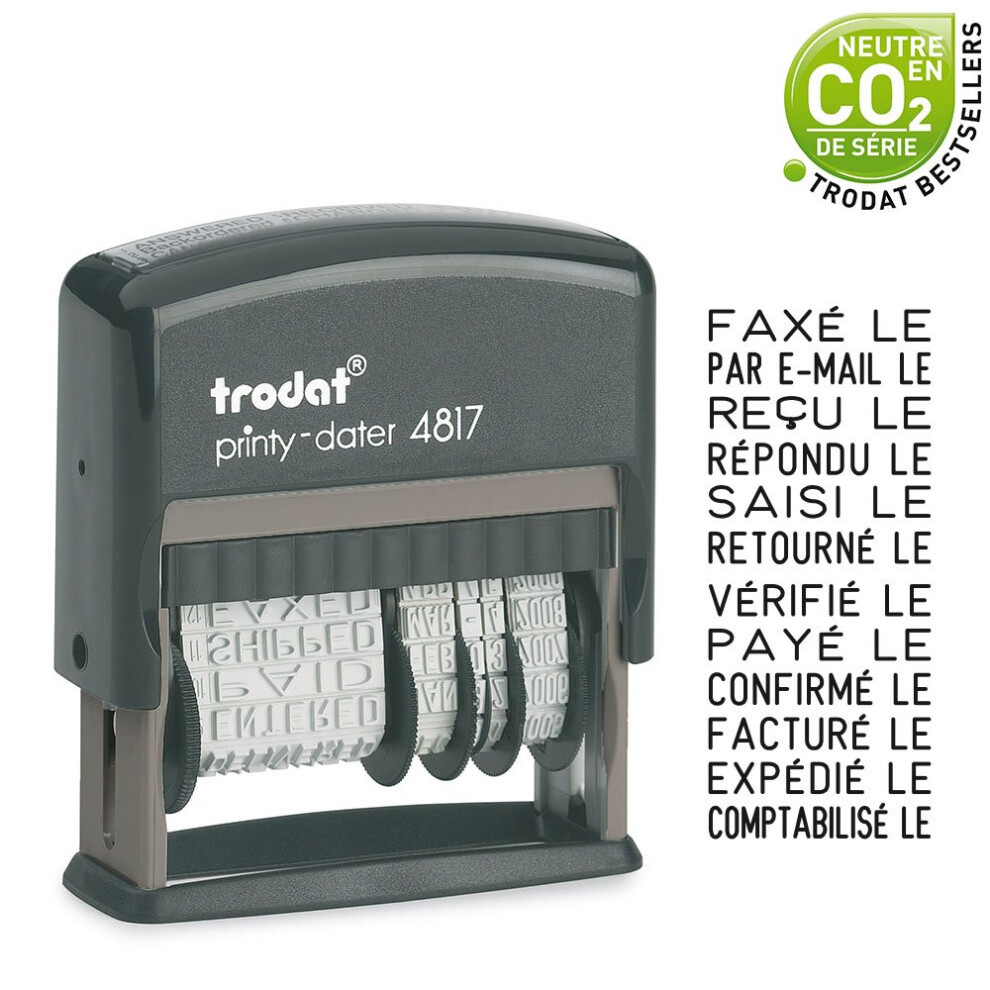 Photos - Other Office Equipment Trodat Printy 4817 Dial-A-Phrase Self-inking Stamp 2435001 (Black)