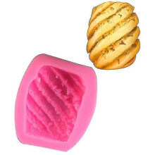 Pineapple Shaped Silicone Mold, Handmade Fondant Cake Mold (2 Pieces, Pink)