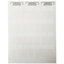 HellermannTyton TAG9L-105 Etichetta autolaminante per tag laser 1,0"""" X 0,75"" X 2,25"""" 28 per foglio Poliestere bianco (confezione da 1000)
