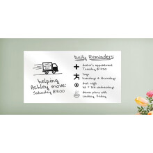 WallPops WPE98894 Adesivo da parete rettangolare bianco per bacheca 26 pollici per 13