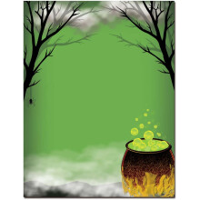 Toil & Trouble Halloween Briefpapier Laser & Inkjet Printerpapier, 25 stuks