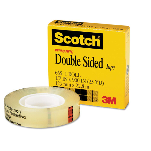 3M Scotch Permanent Double Sided Tape (12.7mmx22.8m)