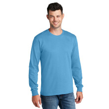 T-shirt in cotone a maniche lunghe Port & Company PC54LS