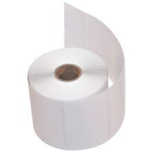 Etichette termiche dirette CompuLabel Rotolo bianco da 3 pollici x 2 pollici Adesivo permanente Perforazioni tra le etichette 700 per rotolo 12 r