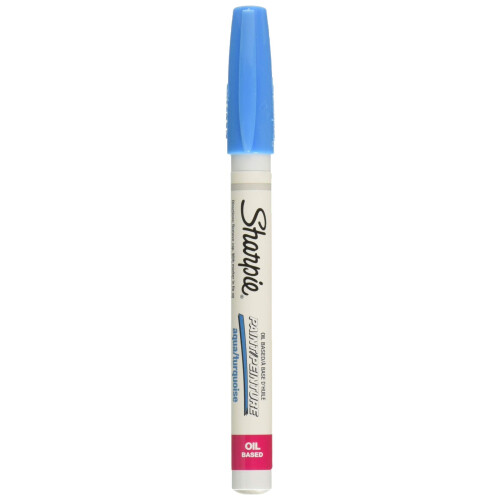 Sharpie Sharpie oljebaserad frgmarkr Fine Point Aqua 1 Count - Perfekt fr stenmlning