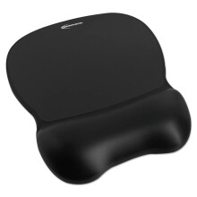 Innovera Gel Muispad met Polssteun, 9.62 x 8.25, Zwart
