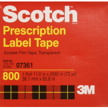 Scotch Acetaat Film Tape, 1-1/2" x 2592" - MMM800112BOXED