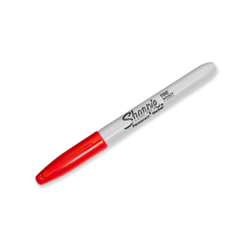 Sharpie Sharpie Permanent Markers, Fin spets, Röd, 36 stycken 1