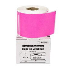 HUISLABELS Compatibele DYMO 30256 roze verzendlabels (2-5/16"""" x 4"") Compatibel met Rollo Sommige DYMO LW-printers 1 rol / 300 etiketten per rol