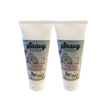 2 PACK-Saavy Naturals baba pelenka krm | Bio pelenkakitses kenocs csecsemoknek cink oxiddal, rnika s aloe | Babazuhany Ajndkok | 2,5oz illatme