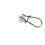 (White)Fishing Line Sinker Slide With Duo-lock Snap High-strength 1