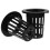50 Pcs Plastic Slotted Mesh Net Cups Pots,round Net Cups Pots 70mm 4