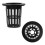50 Pcs Plastic Slotted Mesh Net Cups Pots,round Net Cups Pots 70mm 5