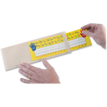 Ashley Productions ASH10400 Plaque signaltique Pochettes transparentes 0,5"" Hauteur 4,25"" Large 12,5"" Longueur Petite (25 par paquet)