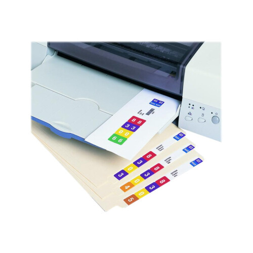 Smead Smartstrip Labels Refill Pack End Tab Labels Ink-Jet Printer (66006) 2
