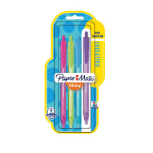 Paper Mate InkJoy 100RT Retractable Ballpoint Pens Medium Point Assorted 4 Pack (1951391)