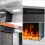 Wall Mounted Electric Fireplace 820mm - 2000W, Panoramic View, Remote Control, LED Lights (Copy) 5