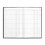 Staples Staples Hard Journal 7,25"""" B x 11,75"""" H Sort/Burgunder 2