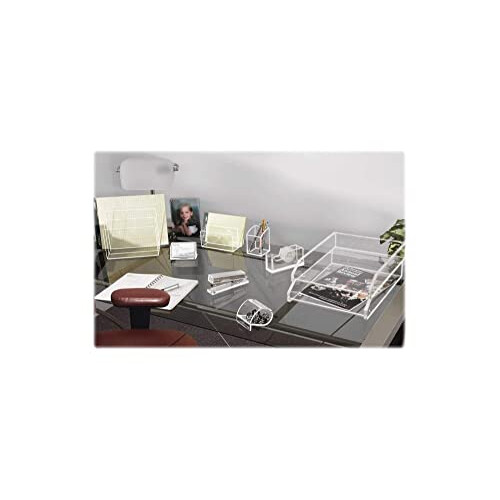 Kantek Desktop Tape Dispenser 1"""" Core Heavy Cast Acryl Clear 1