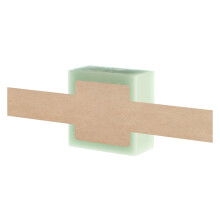 Mr-Label - 1 8 Etichette stampabili per avvolgere sapone Kraft - Adesivi per fascia addominale per saponette fatte a mano - Adesivo permanente co