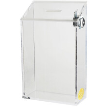 Cajas de Caridad - Caja Acrílica - Caja de Donación - Caja de Sugerencias - Contenedor para Propinas
