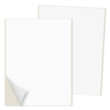 PACKZON Stickerprinterpapier Verzendlabels Volle Bladen Zelfklevend, Vierkante Hoeken, voor Laser & Inkjet, 8.5 x 11 Inch Wit (25 Labels)
