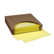 12x12 gewachstes Papierwickel- oder Korbeinlageblatt, Farbe KANARIENGELB, 1000 Blatt pro Box 7B4-YC