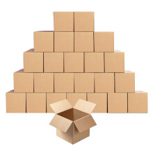 Sm? papforsendelseskasser Postbokse 5x5x5 tommer b?lgepapemballage Opbevaringsterning Kraft postkasse Pakke med 25 stk.