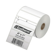 4"""" x 1"""" termiske etiketter | 4 ruller | 5360 Etiketter | passer til Zebra Munbyn Rollo Godex Arkscan iDPRT Offnova termiske etiketprintere og m
