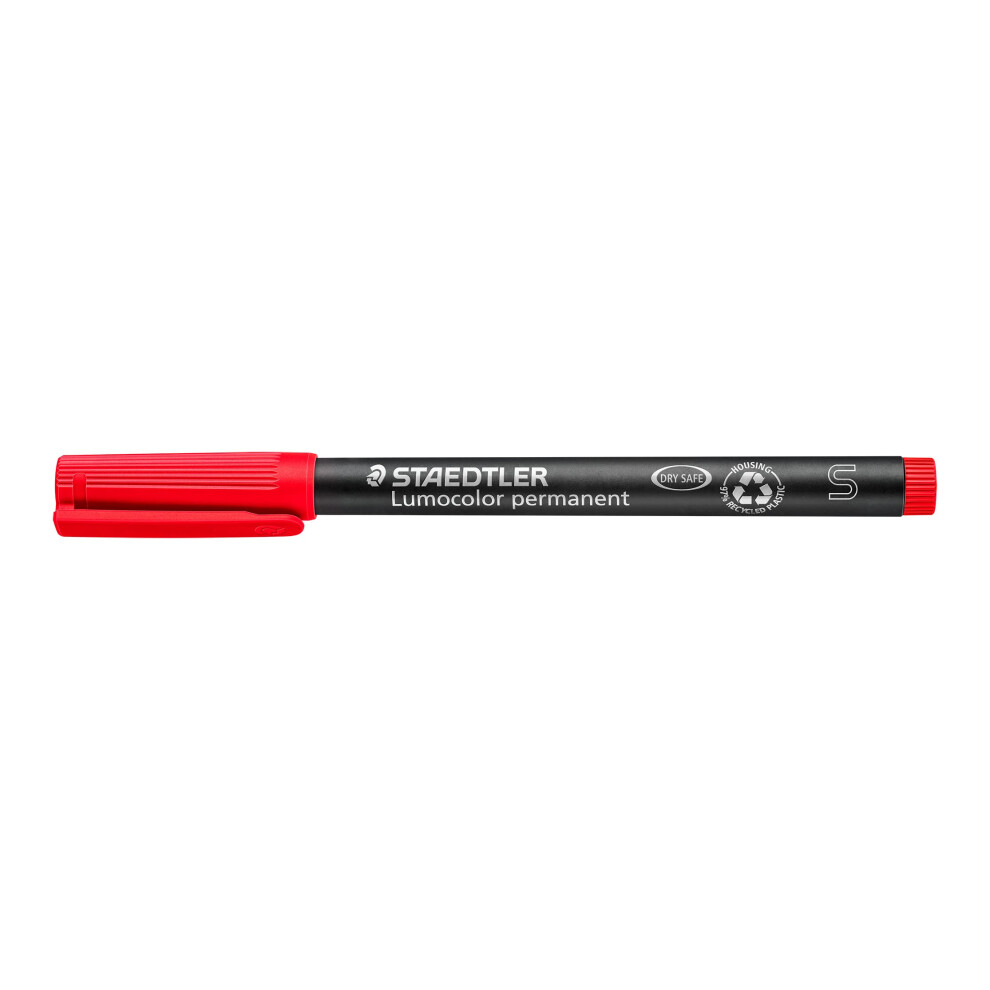 Staedtler Lumocolor 313-2 Superfine 04Mm Line Permanent Pen - (Pa Red