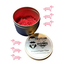 Butler in the Home Hundegravhund-formede papirclips Fantastisk til papirclipssamlere eller hunde- og k?ledyrselskere (stil #2) (Pink 100 Count)