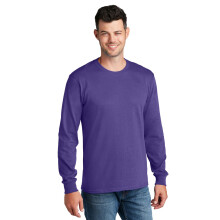 T-shirt in cotone a maniche lunghe Port & Company PC54LS