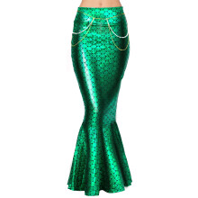 Spooktacular Creations Volwassen Metallic Hologram Glanzende Zeemeermin Rok Kostuum -XS
