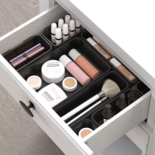 Simple Houseware Interlocking Desk Skuffe Bins Organizer 42 Packs Sort 2