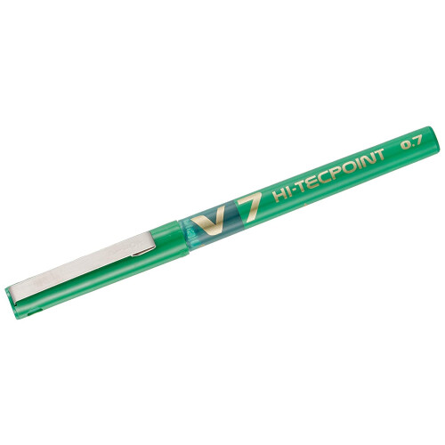 Pilot Hi-Tecpoint V7 Liquid Ink Paste Medium Green (Pack of 6