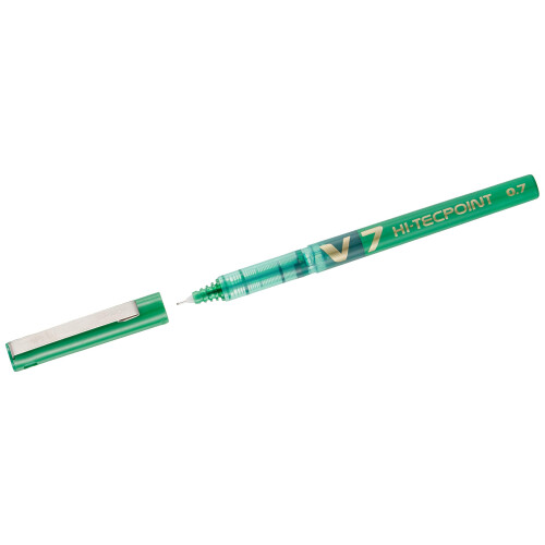 Pilot Hi-Tecpoint V7 Liquid Ink Paste Medium Green (Pack of 6 1