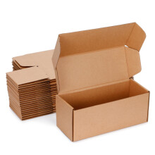 DUZCLI 10x4x4 Versandkartons – Set mit 20 kleinen Kartons aus Kraft-Wellpappe für Kleinunternehmen, Verpackung, Versand und Geschenkverpackung