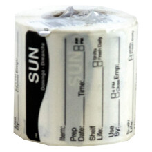 DayMark Safety Systems DissolveMark IT112213 """"Sole"""" Etichetta giorno della settimana 2"""" x 2"""" (rotolo da 250)