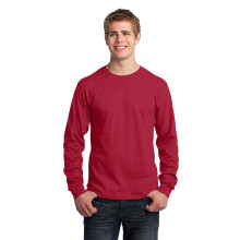 T-shirt in cotone a maniche lunghe Port & Company PC54LS